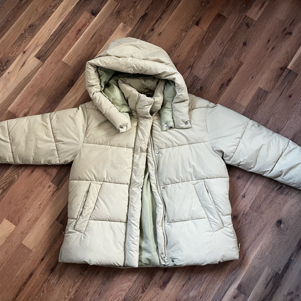 Zara Mint Green Quilted Jacket